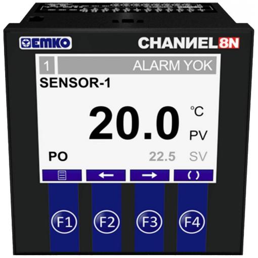 Emko CHANNEL8-N 2bodový regulátor termostat Pt100 -50 do +400 °C relé 5 A