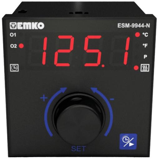 Emko ESM-9944-N 2bodový, P, PI, PD, PID termostat Pt100 -200 do +1700 °C relé 5 A (d x š x v) 100 x 96 x 96 mm
