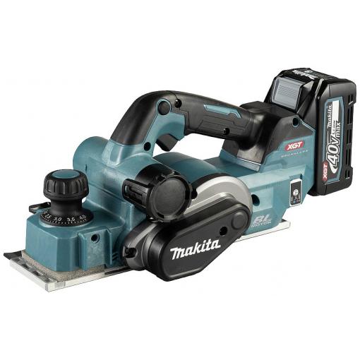 Makita KP001GZ hoblík na akumulátor bez akumulátoru, bez nabíječky Šířka hoblování: 82 mm Hloubka drážky: 50 mm