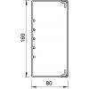 OBO Bettermann 6026184 kabelová lišta držák kabelů (d x š x v) 2000 x 170 x 80 mm 4 ks šedá