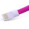 LogiLink USB kabel USB 2.0 USB-A zástrčka, USB Micro-B zástrčka 0.22 m růžová magnet na koncích kabelu CU0087