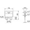 MTA Automotive340017 Plochá pojistka, 12 V, 24 V, 32 V, 1 A, 1 ks