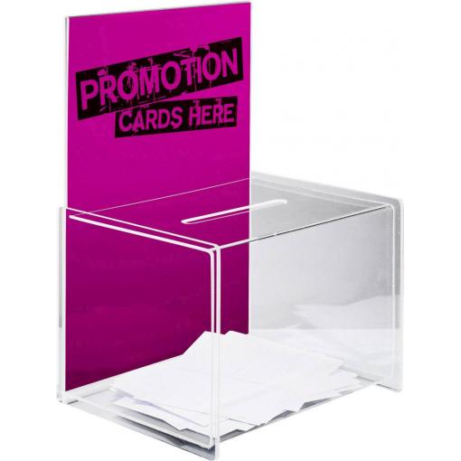 Sigel box pro promoakce s vhazovacím výřezem VA150 transparentní (š x v x h) 22.5 x 31 x 17 cm 1 ks