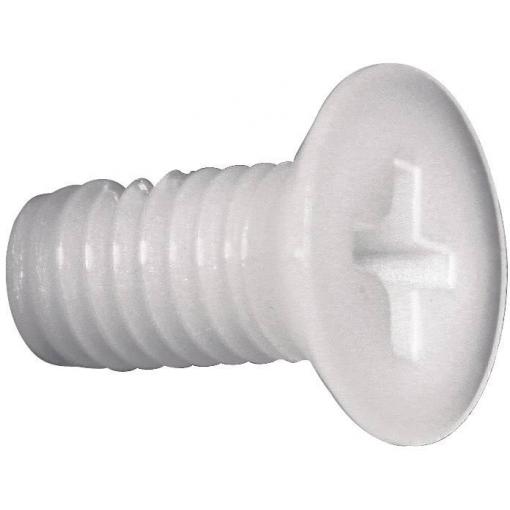 TOOLCRAFT 839967 zápustný šroub M3 16 mm křížová drážka Philips DIN 965 plast, polyamid 10 ks