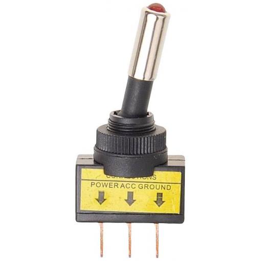 IWH rot 19023 páčkový spínač, 12 V, 20 A