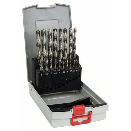Bosch Accessories 2608587013 HSS sada spirálových vrtáku do kovu 19dílná 1 mm, 2 mm, 3 mm, 4 mm, 5 mm, 6 mm, 7 mm, 8 mm, 9 mm, 10 mm broušený DIN 338 válcová
