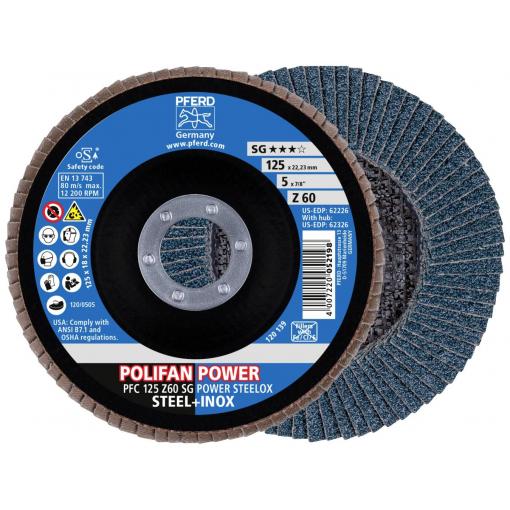 PFERD TOOLS 69398199 lamelový kotouč Průměr 125 mm Ø otvoru 22.23 mm nerezová ocel, ocel 2 ks