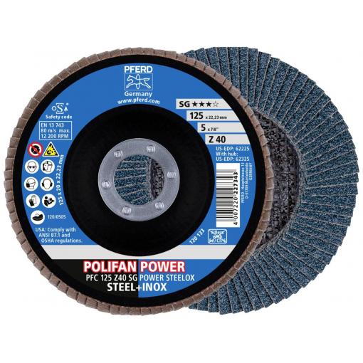PFERD TOOLS 69398198 lamelový kotouč Průměr 125 mm Ø otvoru 22.23 mm nerezová ocel, ocel 2 ks
