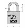 Basi V5090-0050 visací zámek 50 mm zámky s různými klíči na klíč