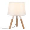 Paulmann Neordic Berit 79646 stolní lampa LED E27 20 W bílá, dřevo