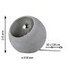 Paulmann Neordic Ingram 79663 stolní lampa LED E27 20 W betonově šedá
