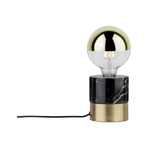 Paulmann Vala 79742 stolní lampa LED E27 20 W černá, mramorová , mosaz