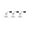 Paulmann 93485 Nova vestavné svítidlo, LED, LED, 18 W, bílá (matná), sada 3 ks