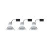Paulmann 93488 Nova vestavné svítidlo, LED, LED, 18 W, chrom (lesklý), sada 3 ks