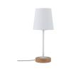 Paulmann Neordc Stellan 79636 stolní lampa LED E27 20 W bílá, dřevo
