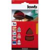 kwb 496124 brusný papír pro delta brusky Zrnitost 240 (d x š) 62, 93 mm, mm x 100 mm 5 ks
