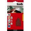 kwb 493404 brusný papír pro delta brusky Zrnitost 40 (d x š) 147 mm x 107 mm 5 ks