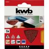 kwb 492804 brusný papír pro delta brusky Zrnitost 40 (Ø) 93 mm 5 ks
