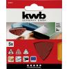 kwb 492818 brusný papír pro delta brusky Zrnitost 180 (Ø) 93 mm 5 ks