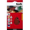 kwb 493508 brusný papír pro delta brusky Zrnitost 80 (d x š) 140 mm x 100 mm 5 ks