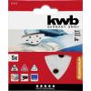 kwb 492508 brusný papír pro delta brusky Zrnitost 80 (Ø) 93 mm 5 ks