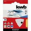 kwb 492512 brusný papír pro delta brusky Zrnitost 120 (Ø) 93 mm 5 ks