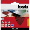 kwb 492704 brusný papír pro delta brusky Zrnitost 40 (Ø) 105 mm 5 ks
