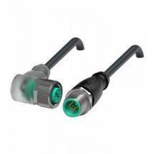 Pepperl+Fuchs V1-W-E2-BK5M-PUR-U-V1-G upravený zástrčkový konektor pro senzory - aktory, 240780-0003, piny: 3, 3, 5 m, 1 ks