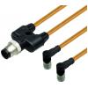 Pepperl+Fuchs V1-W-OR0,6M-POC-T-V1-G rozdělovač a adaptér pro senzory - aktory , 296500, piny: 4, 4, 0.6 m, 1 ks