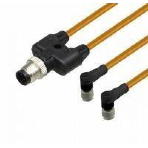Pepperl+Fuchs V1-W-OR0,6M-POC-T-V1-G rozdělovač a adaptér pro senzory - aktory , 296500, piny: 4, 4, 0.6 m, 1 ks