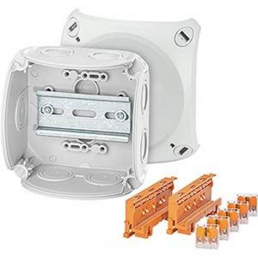 Hensel 62000232 rozbočovací krabice (d x š x v) 104 x 104 x 70 mm šedá IP66 5 ks