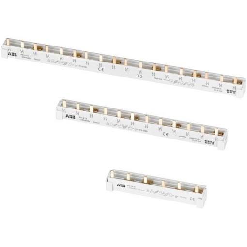 ABB 2CDL230001R1612 PS3/12/16 fázová lišta 3fázový, 12 pinů, 16 qmm Phase busbar šedá 80 A 1 ks