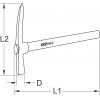 KS Tools 142.1417 1421417 zednické kladivo 800 g 320 mm 1 ks