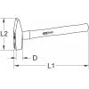 KS Tools 142.1223 1421223 perlík 3300 g 600 mm DIN 1042 1 ks