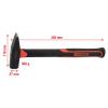 KS Tools 142.1351 1421351 zámečnické kladivo 590 g 320 mm DIN 1041 1 ks