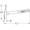 KS Tools 142.4030 1424030 Elektrikářské kladivo 250 g 285 mm 1 ks