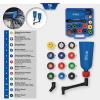 Brilliant Tools BT711110 Sada trychtýřových olejových hlavic Master s otočným zahnutým ramenem, 15 ks