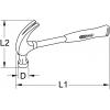 KS Tools 140.2006 1402006 kladivo s rozštěpem 850 g 320 mm 1 ks