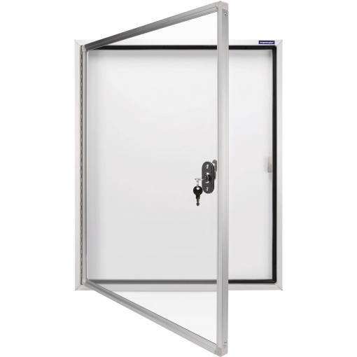 magnetoplan vitrína 1214100 Použití pro formát papíru: 6 x DIN A4 venkovní prostor 1214100 hliník bílá 1 ks