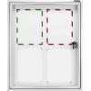 magnetoplan vitrína 1214200 Použití pro formát papíru: 9 x DIN A4 venkovní prostor 1214200 hliník bílá 1 ks