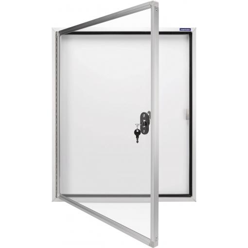 magnetoplan vitrína 1214200 Použití pro formát papíru: 9 x DIN A4 venkovní prostor 1214200 hliník bílá 1 ks