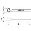KS Tools 9641041 964.1041 jednostranný uzavřený klíč Délka klíče (cm) (jen pro nadpis) 41 mm