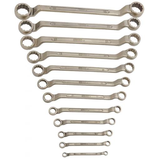 KS Tools 9637437 963.7437 sada oboustranných očkových klíčů Délka klíče (cm) (jen pro nadpis) 6 - 27 mm