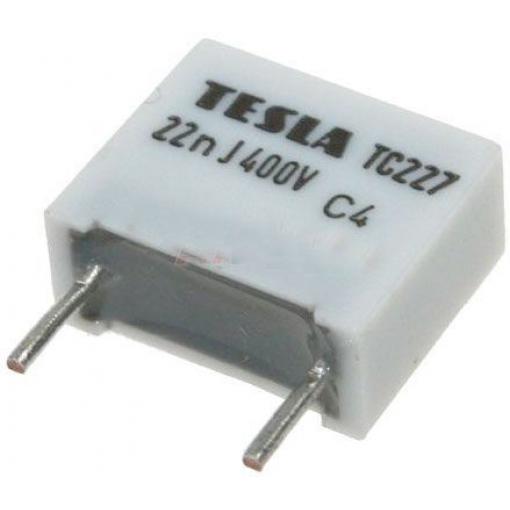 22n/400V TC227, svitkový kondenzátor radiální, RM=10mm
