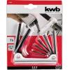 kwb šestihranný klíč 2 mm, 2.5 mm, 3 mm, 4 mm, 5 mm, 6 mm, 8 mm, 10 mm 7dílná