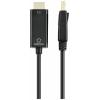 Renkforce DisplayPort / HDMI kabelový adaptér Konektor DisplayPort, Zástrčka HDMI-A 2.00 m černá RF-5179188 Kabel DisplayPort