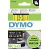 páska do štítkovače DYMO D1 40918 polyester Barva pásky: žlutá Barva písma:černá 9 mm 7 m