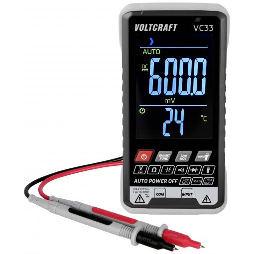 VOLTCRAFT VC33 multimetr digitální CAT III 600 V Displej (counts): 5999