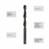 kwb 209720 HSS spirálový vrták, 12 mm, délka 151 mm, DIN 338, válcová stopka, 1 ks