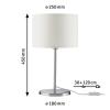 Paulmann Tessa 70923 stolní lampa LED E14 40 W krémová, železo (kartáčované)